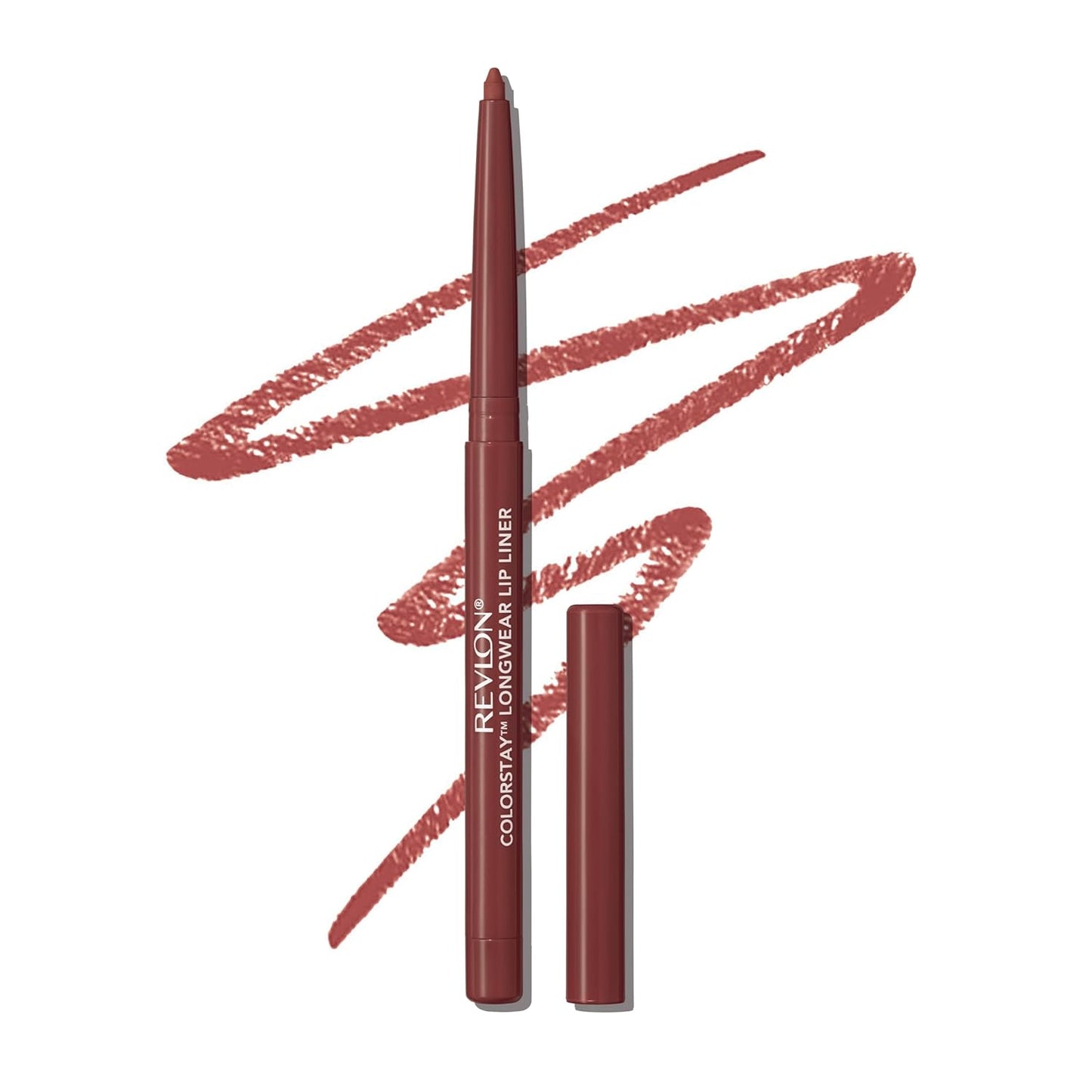 Revlon Colorstay Lip Liner Makeup with Built-in-Sharpener, Longwear Rich Colors, Smooth Application, 660 Mauve, 0.01 oz