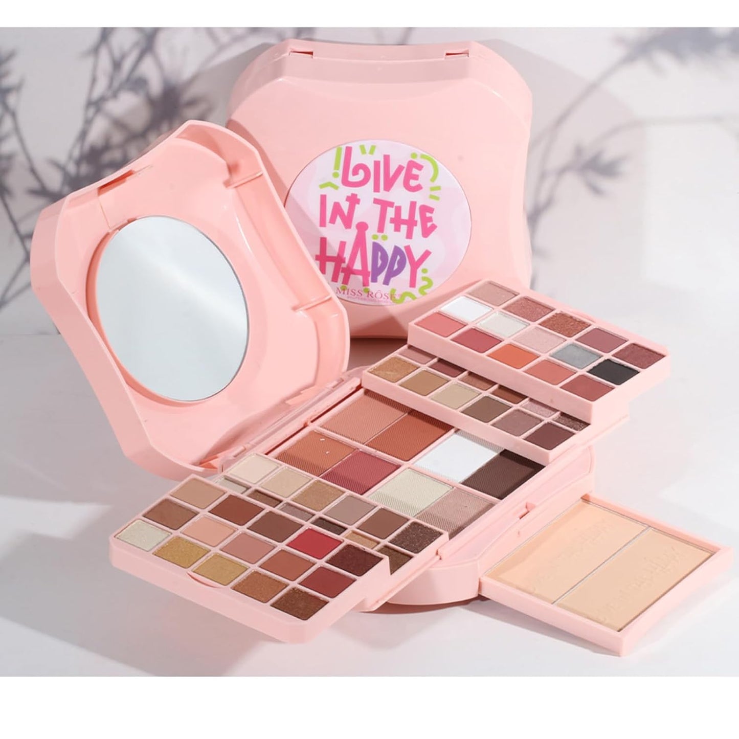 Makeup Eyeshadow Palettes, 64 Colors Protable Multifunction Blush Highlighter Contour Palettes with Matte Shimmer Pearl Makeup Effect for Daily Party Makeup - High Pigment Waterproof #5