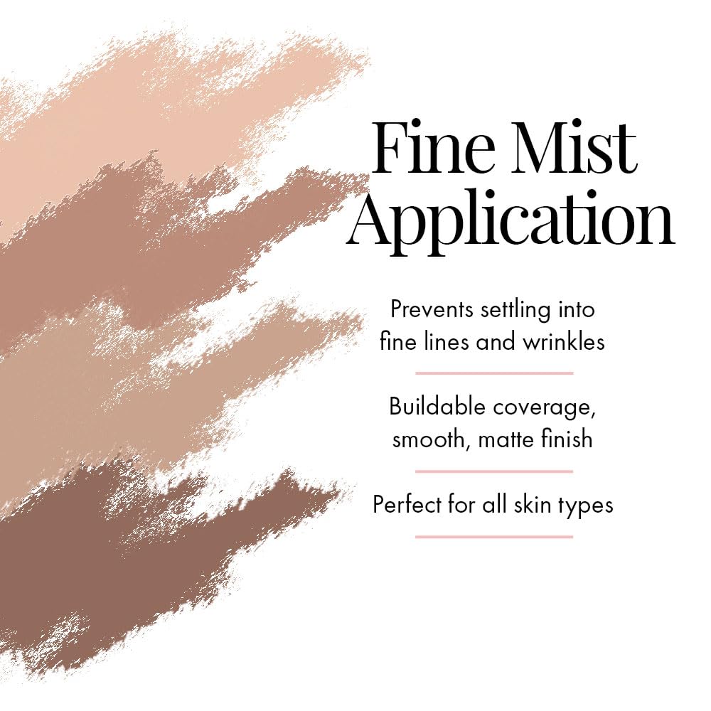 Jerome Alexander MagicMinerals AirTint Tinted Moisturizer AirBrush Spray Light Shade | Tinted Moisturizer Spray with Anti-Aging Ingredients | Light Medium