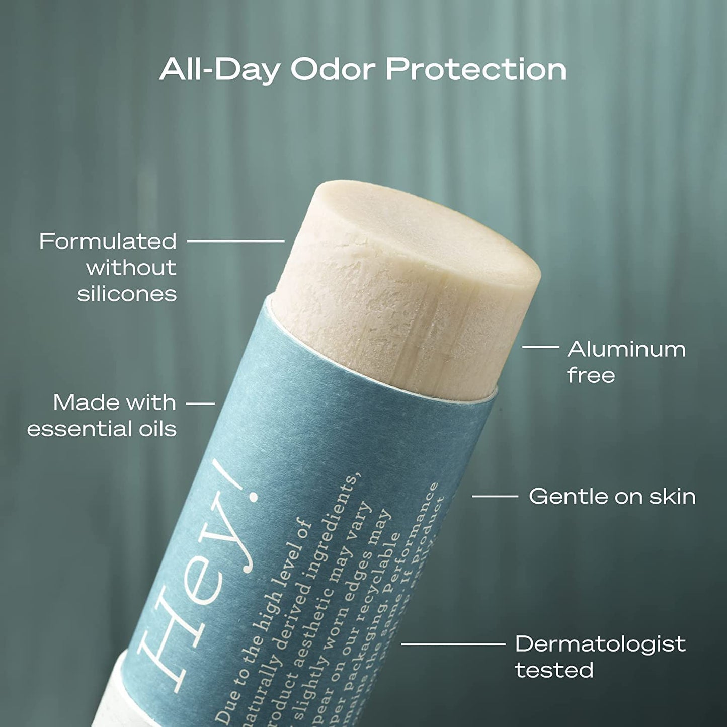 Hey Humans Deodorant, Aluminum Free Deodorant for Women and Men, Contains Naturally Derived Ingredients, All Day Odor Control, Refreshing Essential Oils, Earth Friendly Package, Coconut Mint