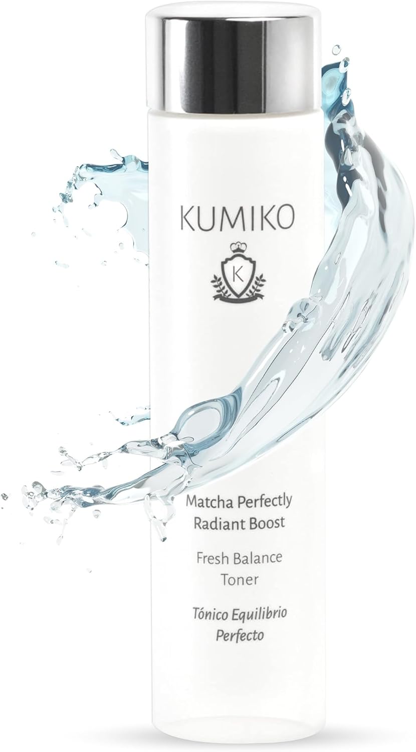 KUMIKO Ultimate Matcha Skin Care: Radiant Boost Face Toner Fresh Balance - Purifying & Refreshing Glow Essence - Hydrate, Balance, Replenish Skin - 7.84 oz - Soothe and Revitalize Your Skin