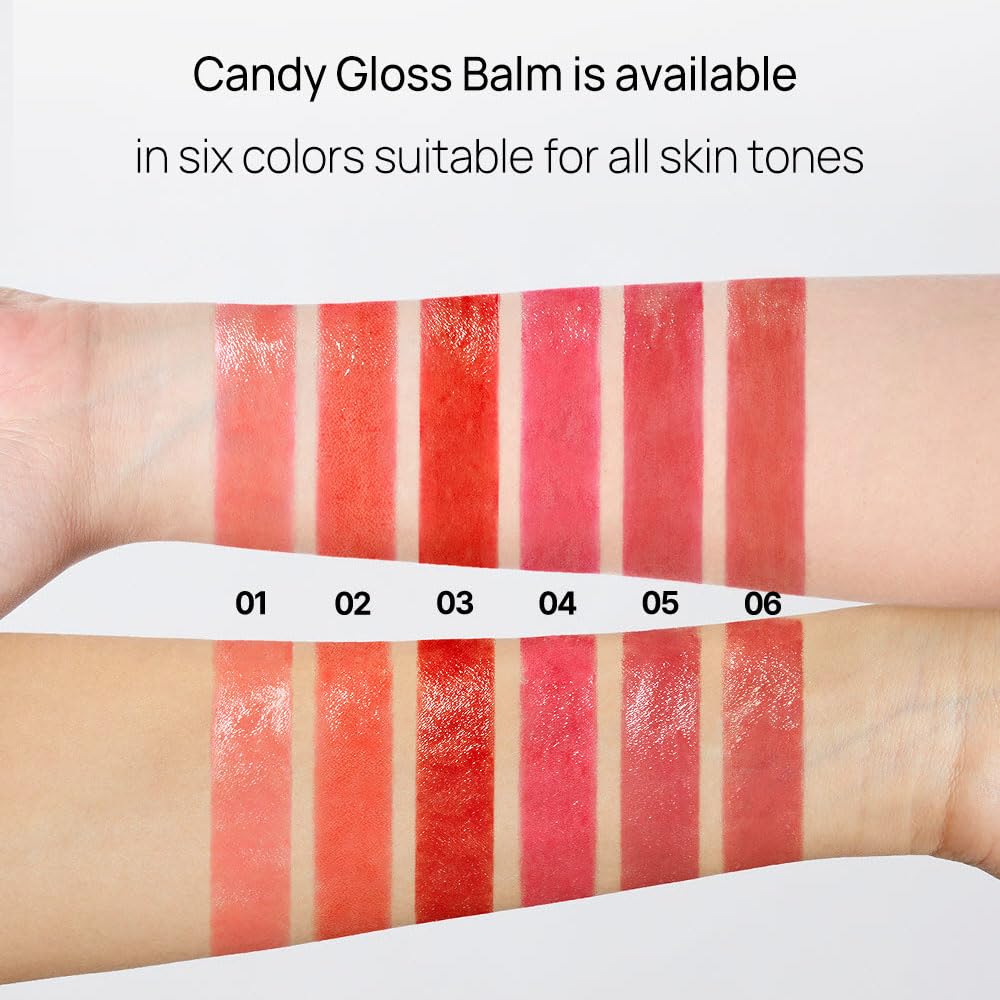 YNM Candy Gloss Balm (02 PINK SUNSET, 3g) (+9 colors) K-beauty, Tinted, Color Lipstick Balm, Glossy, Moisture, korean, Non-Sticky and Long-lasting