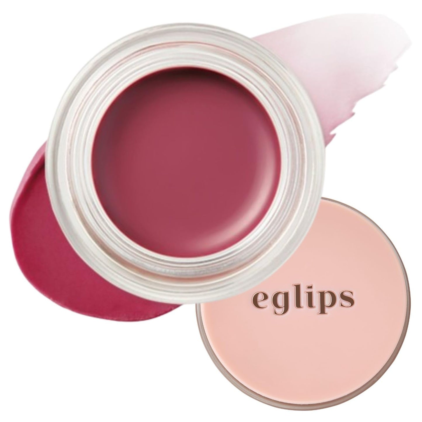 EGLIPS Lip & Cheek Glow Balm - Multi-Use Tinted Melting Balm Blush for Lips & Cheeks Builable and Blendable Texture (07 WISHED, 0.18 oz)