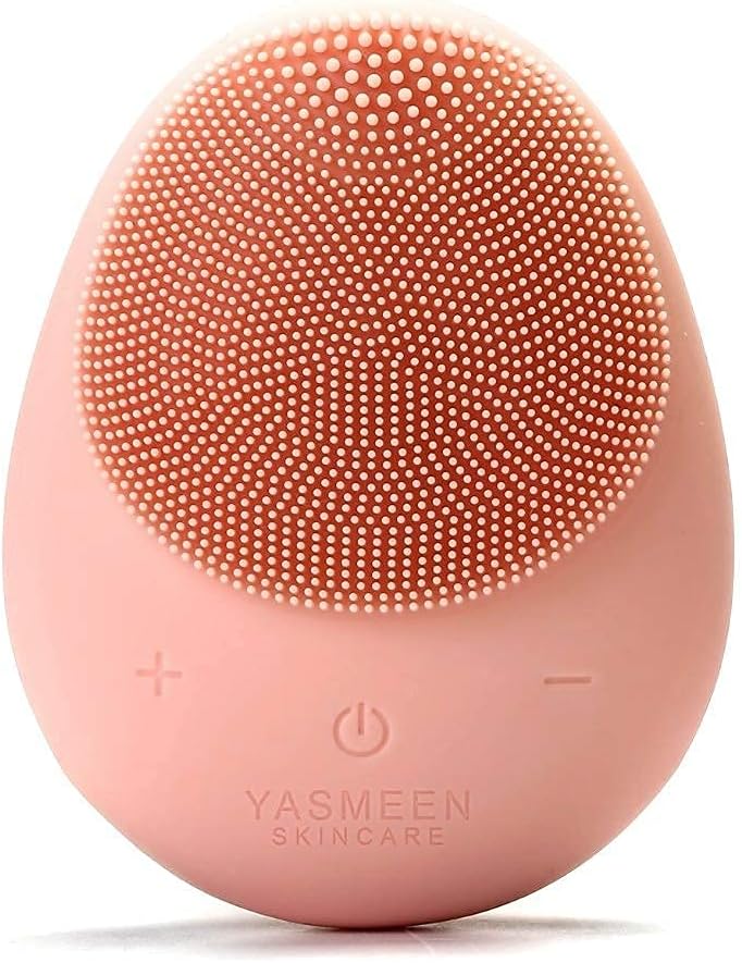 Sonic Facial Cleansing Brush, Waterproof Electric Face Cleansing Brush Device for Deep Cleaning|Gentle Exfoliating|Massaging,Rechargeable,Yasmeen Skincare Co.