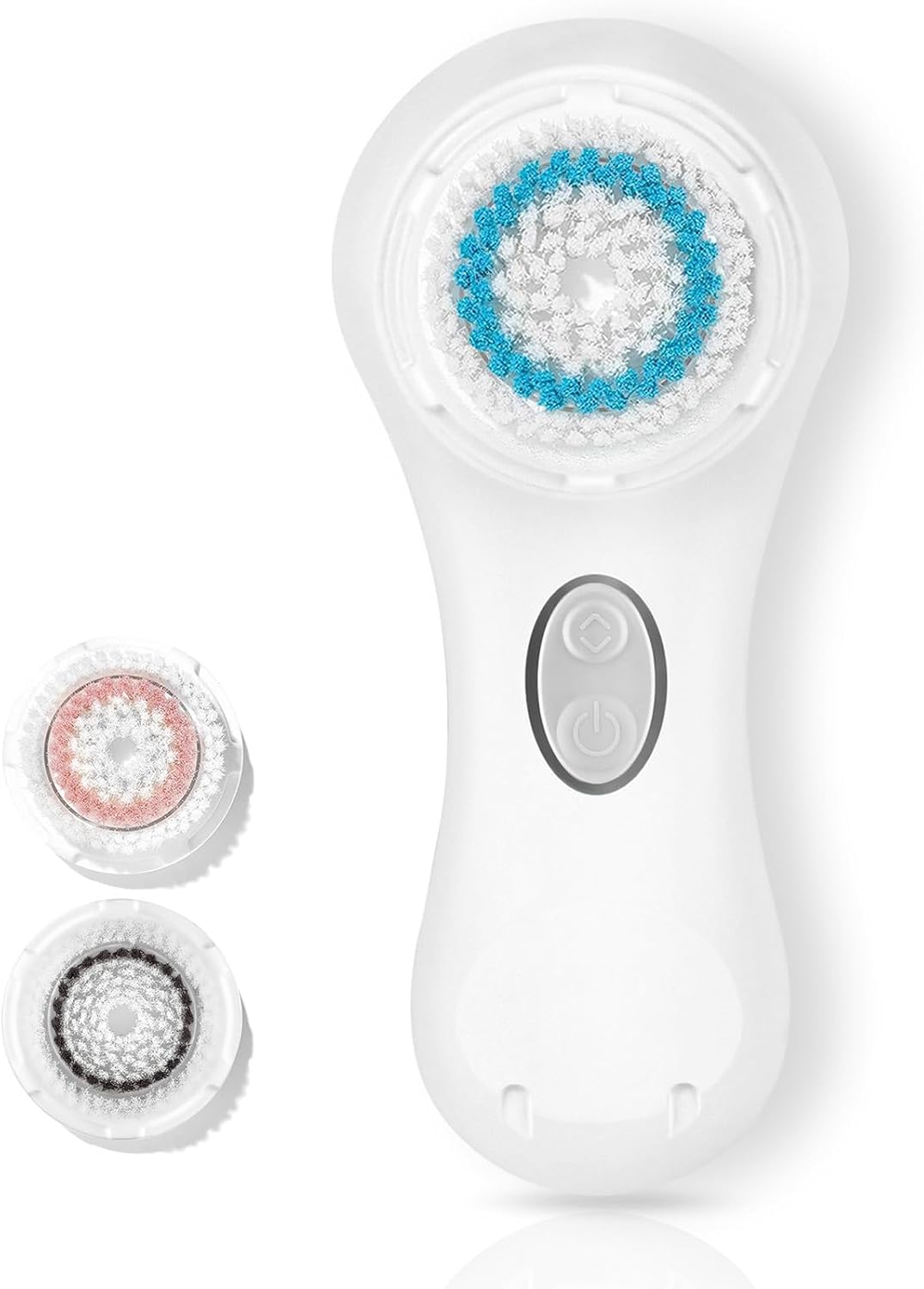 Microtree Facial Cleansing Brush, Electric Face Scrubber Exfoliator for Women Skin Care Deep Cleaning Exfoliating, Rechargeable Waterproof with 2 Sonic Vibration Speeds for Home & Travel(White)