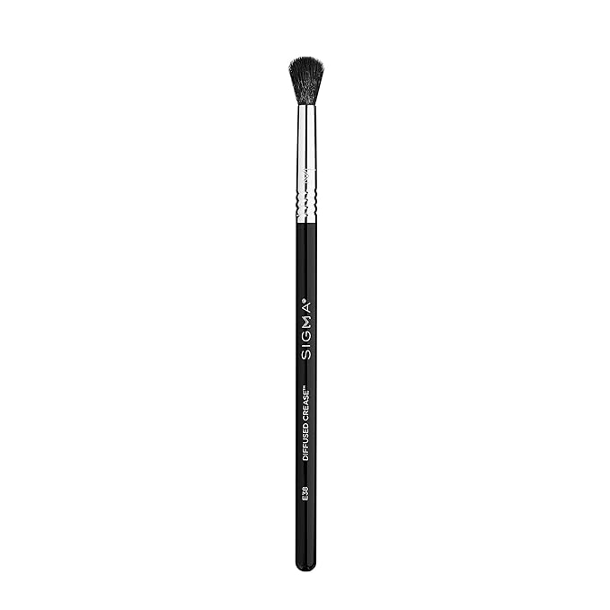 Sigma Beauty E38 Diffused Crease Brush - Blending Brush For Corner Eyelids - Eyeshadow Application and Fluffy Blending Brush - Apply Pigment and Blend Harsh Lines