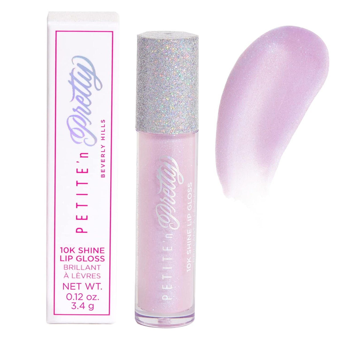 Petite 'N Pretty 10K Shine Lip Gloss for Girls (Shell Shocked) - Makeup for Kids, Tweens, Teens - High Shine, Soft, Hydrating, Lightweight, Made in the USA