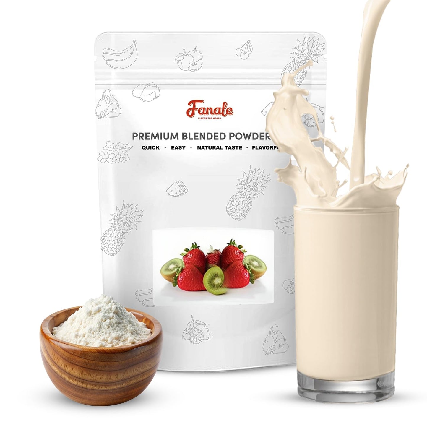 Fanale Premium Horchata Bubble Tea Flavoring Powder | Perfect for Baking, Smoothies, Desserts and Drinks | Instant Flavoring Powder for Boba Milk Tea- 2.2 Pounds (Pack of 1).