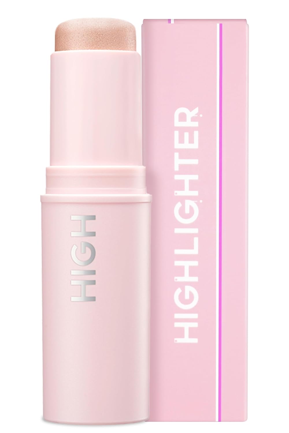 KAHI Highlighter - Skin-Illuminating Highlighter Makeup Stick | Long-lasting Pink Highlighter Makeup | Korean Highlighter Stick for Aging-Lines Improvement | Moisturizing Highlight Stick (0.32 fl oz)