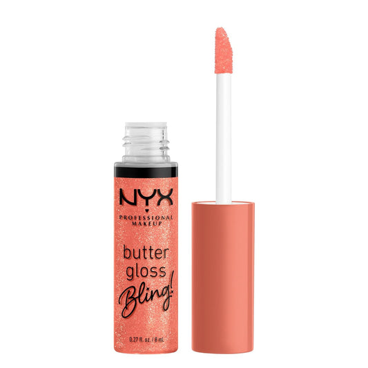 NYX Professional Makeup Butter Gloss Bling Lip Gloss, Non Sticky and Shiny Vegan Lip Makeup - Dripped Out