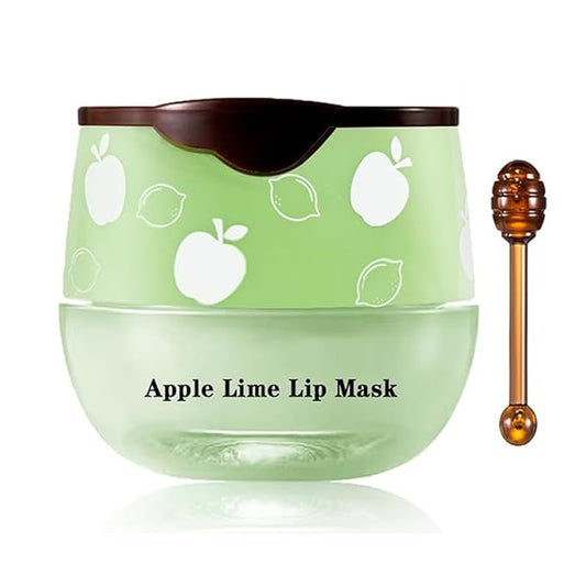 1PCS Bee Lip Balm Honey Pot, Moisturizing Lip Balm Overnight Lip Sleeping Mask Lip Scrubs Exfoliator, Hydrating Prevention Dry and Crack Lips, Lip Repair Nourishes the Lip Skin