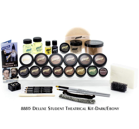 Graftobian Student Theatrical Makeup Kit Deluxe - Dark/Ebony