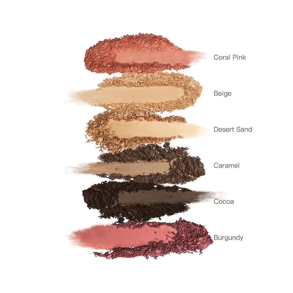 READY TO SHINE Shades of Wonderland Blush and Eyeshadow Palette - Highly Pigmented Shimmer Matte - Smooth With Moisturizing Jojoba Oil - Vegan and Cruelty Free - For All Skin Types