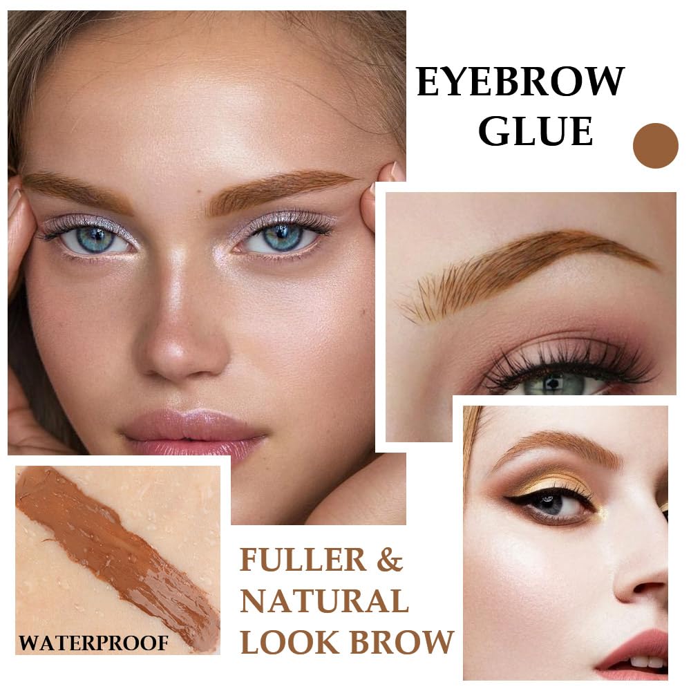 Kaely Thickening Brow Mascara,Tinted Eyebrow Gel Waterproof,Eyebrow Color Makeup,Brow Fast Sculpt,Vegan,Cruelty Free,maquillaje gel para cejas a prueba de agua,03 Auburn