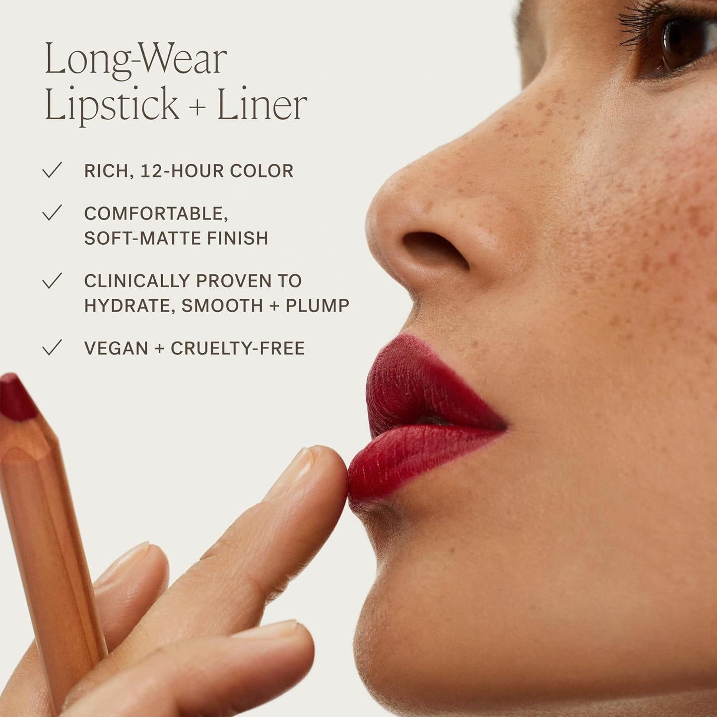 ILIA - Lip Sketch Hydrating Crayon | Hydrate, Plump, Smooth, Strengthen | Long Lasting up to 12-Hours, Bleed-Resistant, Soft-Matte | Barrier-Building, Non-Toxic, Cruelty-Free (Rhyme)