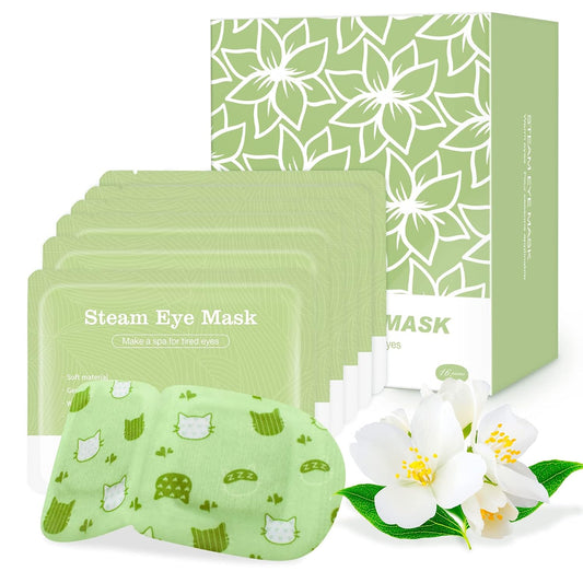Jekeno Steam Eye Mask, 16 Packs Eye Masks for Dry Eyes Dark Circles and Puffiness, 40-60 Minutes Self Heated Steam Warm Eye Mask, Christmas Spa Gifts for Women