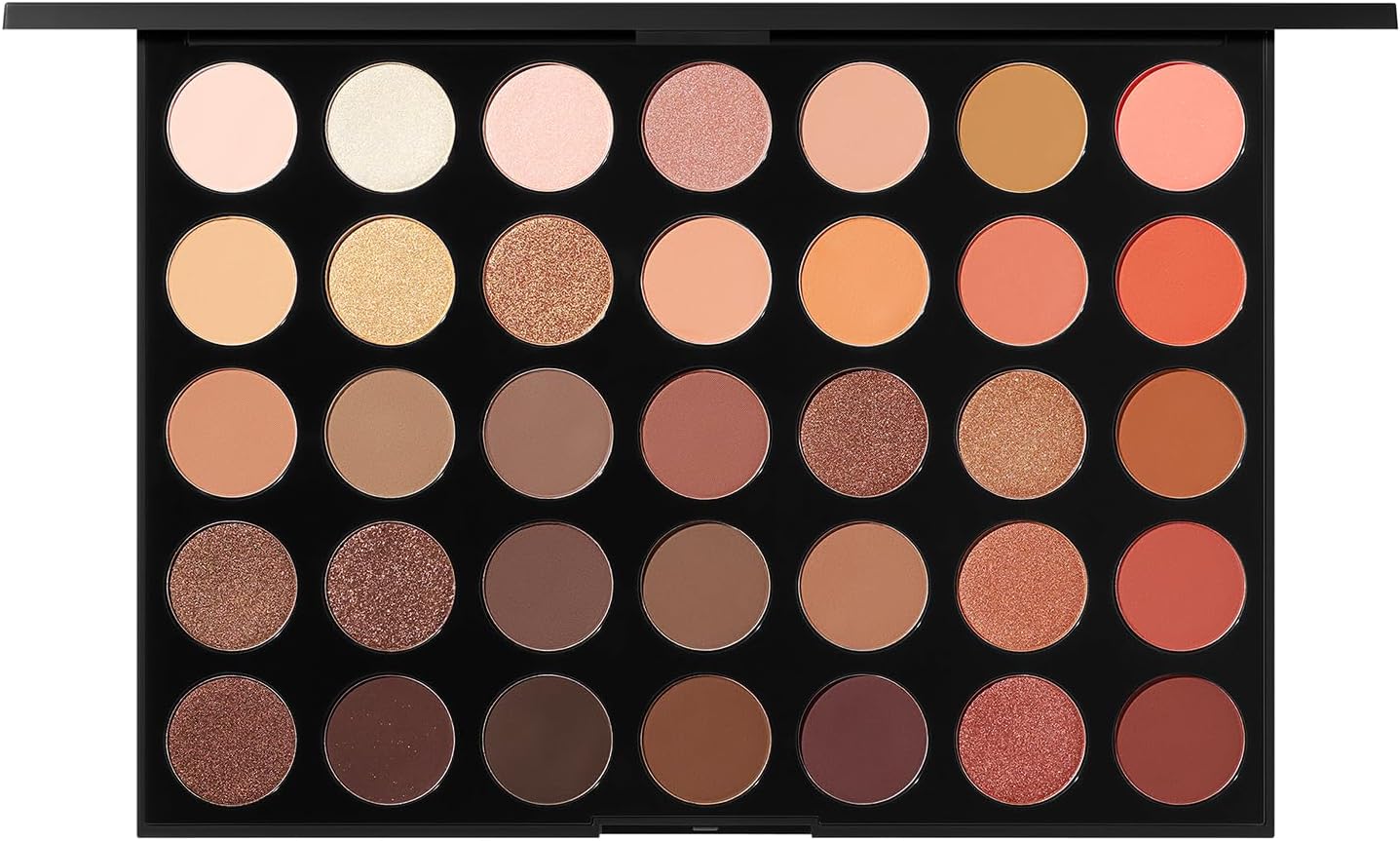 Morphe 35O Makeup Palette - Supernatural Glow Artistry Palette with Matte & Shimmer Neutral Shades - Made to Build, Blend & Layer Flawlessly for Everyday, Versatile Makeup Looks (1.98 oz)
