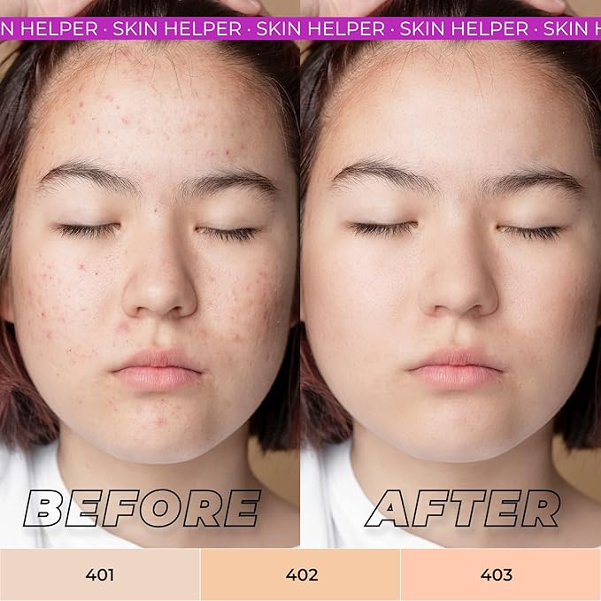 Lamel OhMy Clear Face Powder - Light Natural Coverage & Suet Control - Cruelty Free - Light Natural N.401