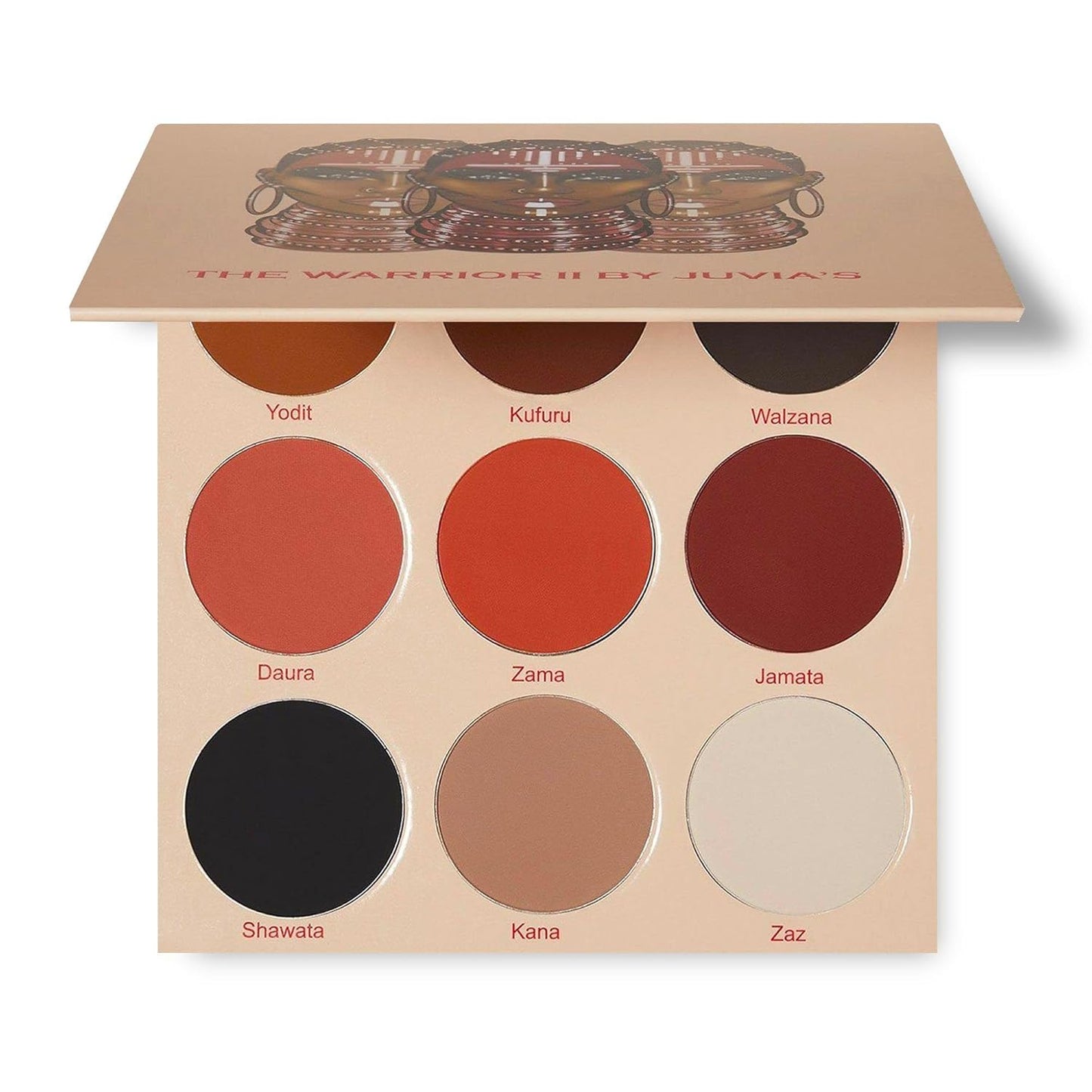 Juvia's Place Warrior 2 Eyeshadow Palette - Professional Eye Makeup, Pigmented Eyeshadow Palette, Makeup Palette for Eye Color & Shine, Pressed Eyeshadow Cosmetics