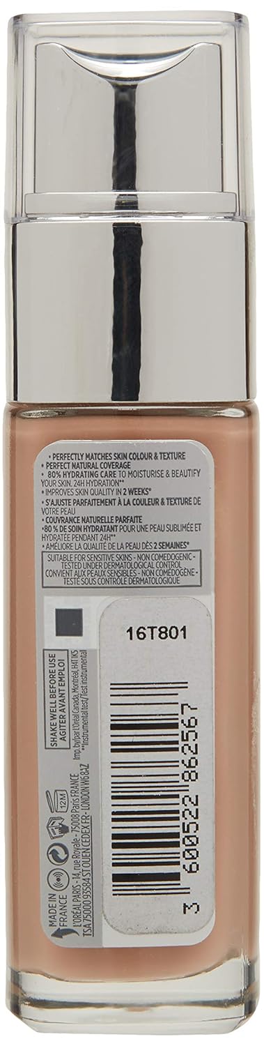 L'Oreal Paris New True Match Foundation 30ml - 5D/5W Golden Sand