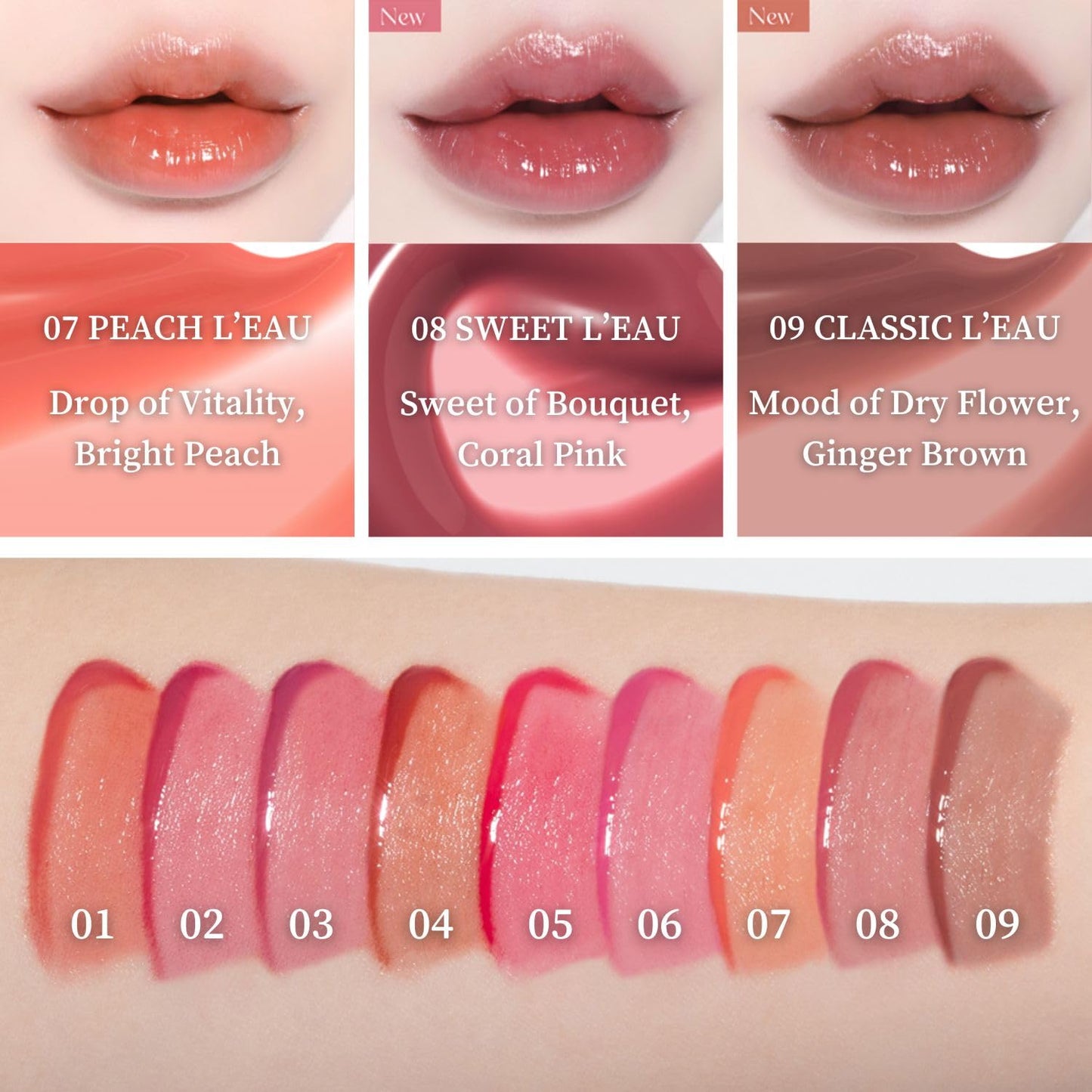 BBIA L’EAU Tint – Glossy & Glow Lip Stain, Watery Lip Tint, Non-Sticky, High Shine Finish, Long-lasting, Moisturizing, Lightweight, Natural, Daily Use, Vegan, Korean Lip Makeup (04 MAGNOLIA L'EAU)