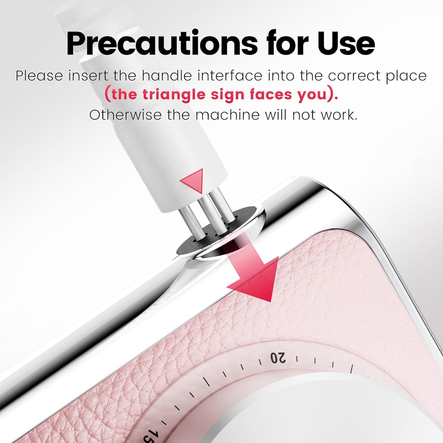 L'UGX Professional Nail Drill 30000RPM, Cordless Rechargeable Electric Nail File for Acrylic Nails Gel Polishing, Efile Nail Kit for Manicure Pedicure, Low Noise Low Vibration, 7Pcs Drill Bits, Pink