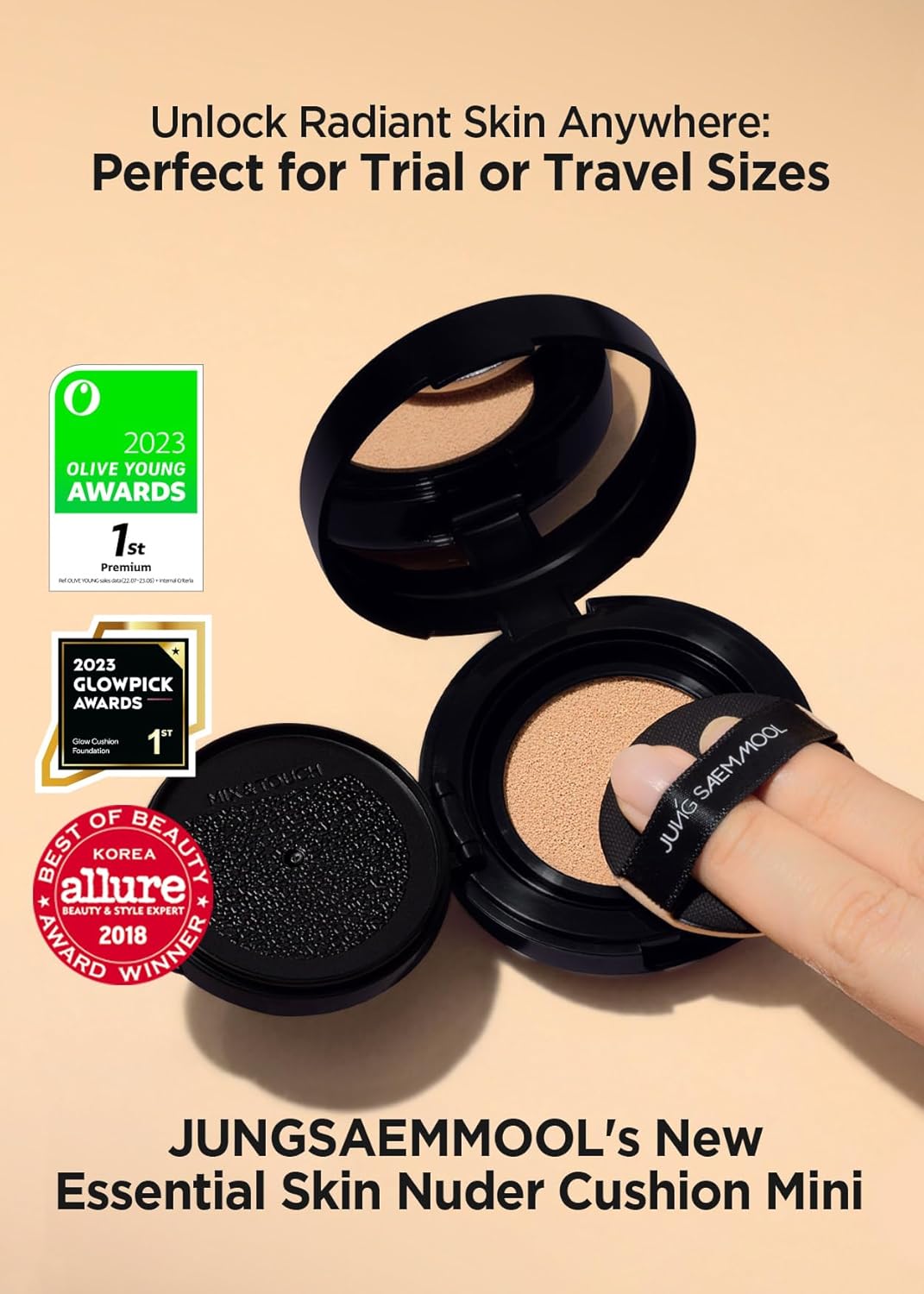JUNG SAEM MOOL [JUNGSAEMMOOL OFFICIAL] Essential Skin Nuder Cushion Mini (Medium)