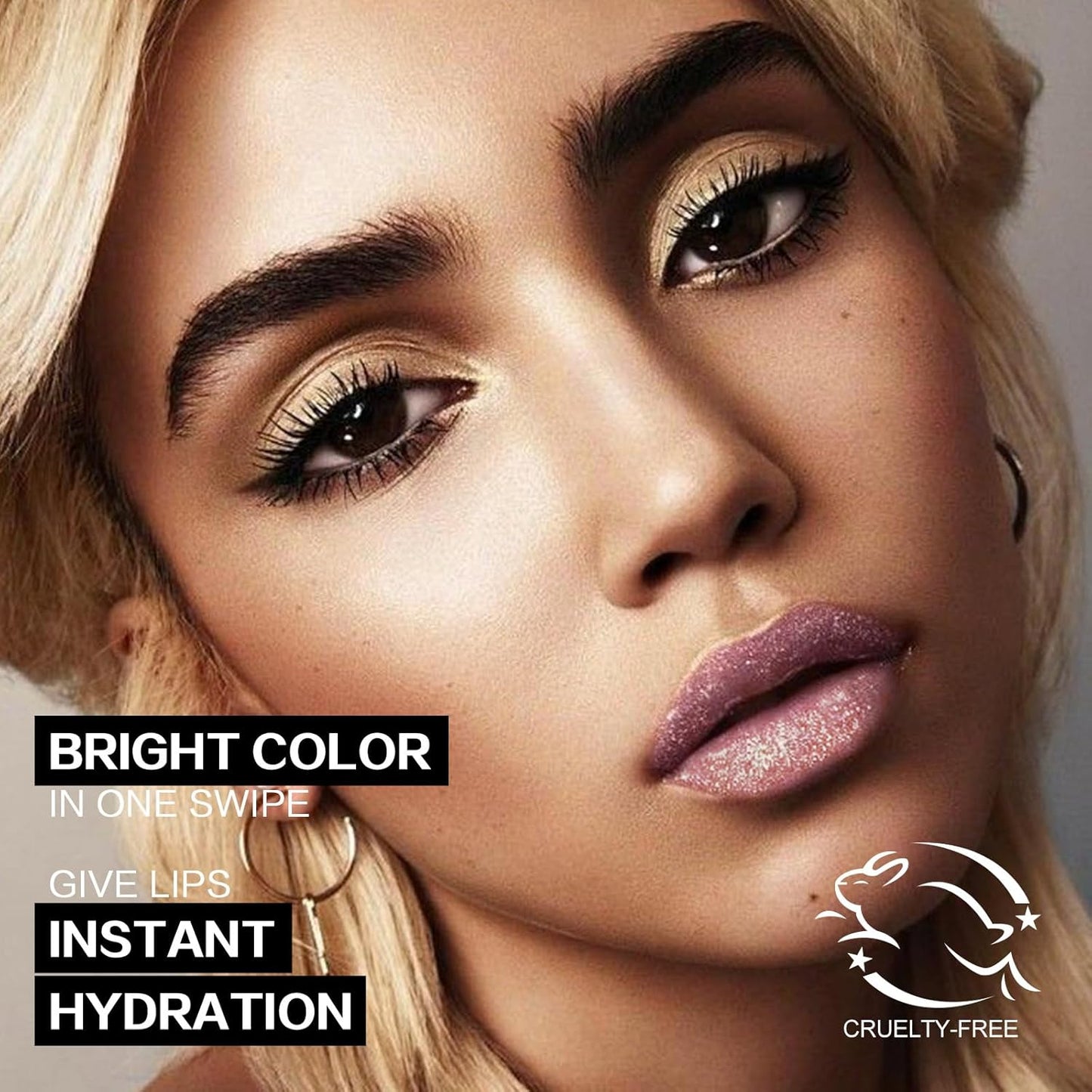 FOCALLURE Glisten Opal Shine Lipstick, High Impact Lip Color, Moisturizing Tinted Lip Balm, Lightweight & Hydrating Formula for Lip Care, GUEST FORM SKY