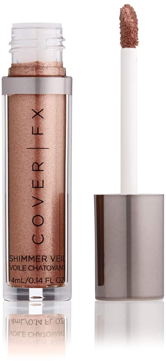 COVER FX Shimmer Veil - Bronze - Weightless Cream Shimmer - Crease-Proof - Transfer-Proof Formula - Multidimensional Shine - Eyes, Cheeks and Lips