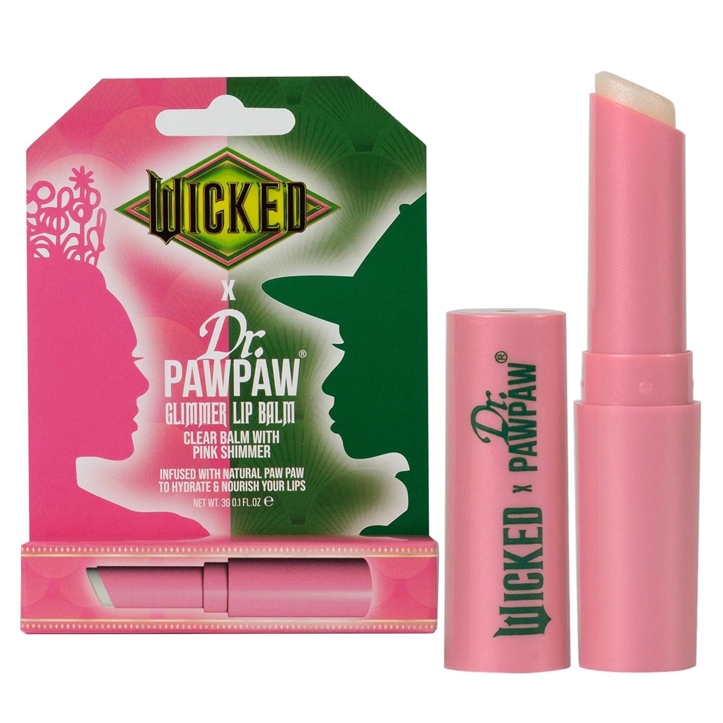 Dr. PawPaw Wicked Glimmer Lip Balm - Moisturizing, Shimmer Tinted Lip Balm for Women - Vegan, Nourishing, Hydrating - 0.1 oz