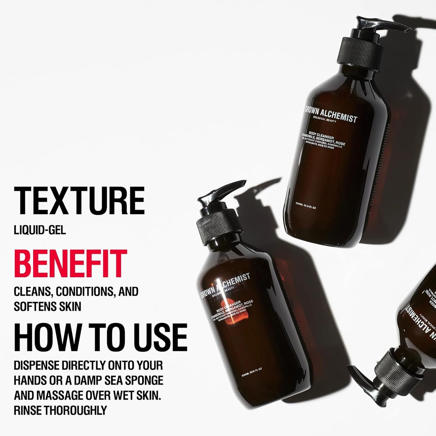 Grown Alchemist Body Cleanser (300ml) + Body Cream Travel Mini (50ml) DUO Kit