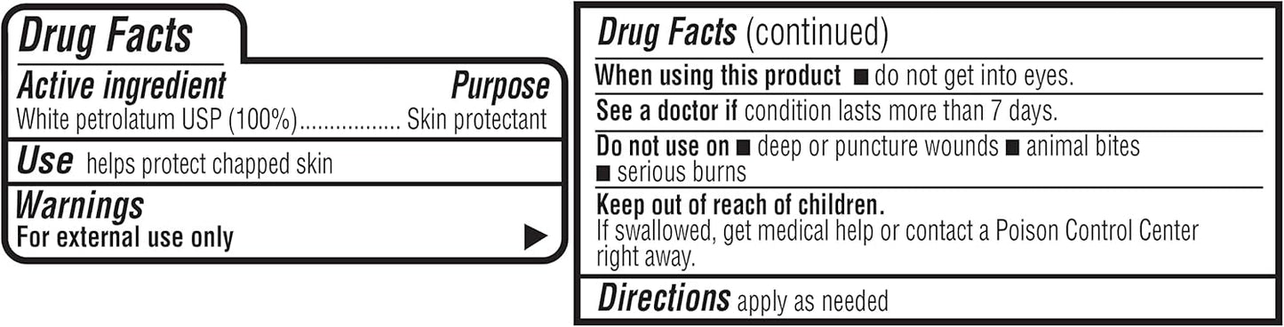 Amazon Basics Petroleum Jelly White Petrolatum Skin Protectant, Unscented, 7.5 oz, 1-Pack, (Previously Solimo)