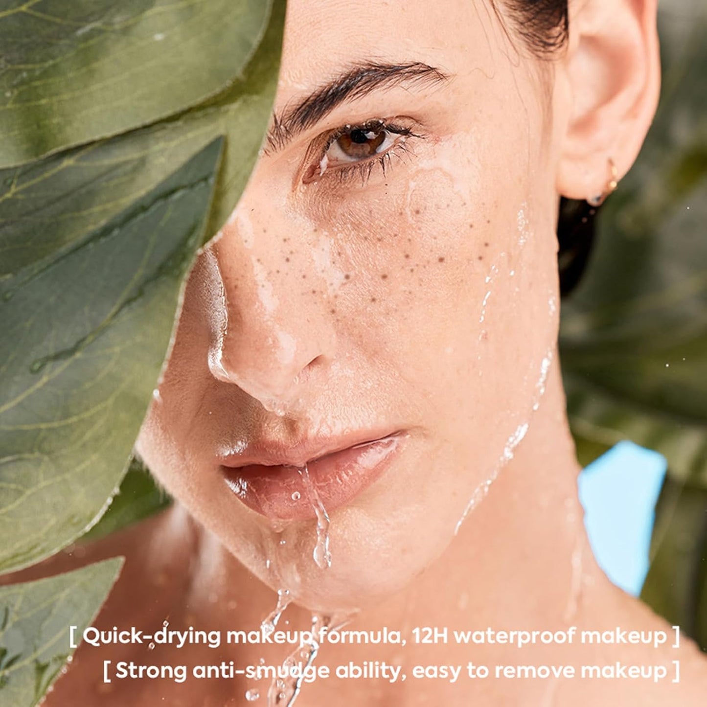 Erinde 2PCS Freckle Pen, Natural Lifelike Freckle Makeup Pen Magic Freckle Color, Waterproof Longlasting Soft Dot Sopt Pen for Natural Effortless Sunkissed Makeup, Dark Brown