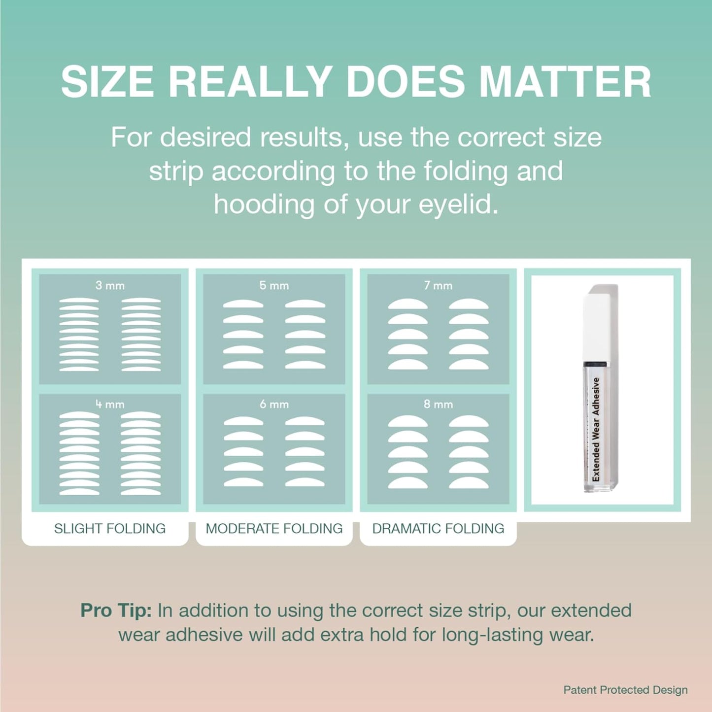 Contours RX Lids by Design - Non-Surgical & Transparent Eyelid Lift Strips - for a More Youthful-Looking Appearance, Reshape and Define with Eyelid Tape for Hooded Eyes (4mm) 80ct