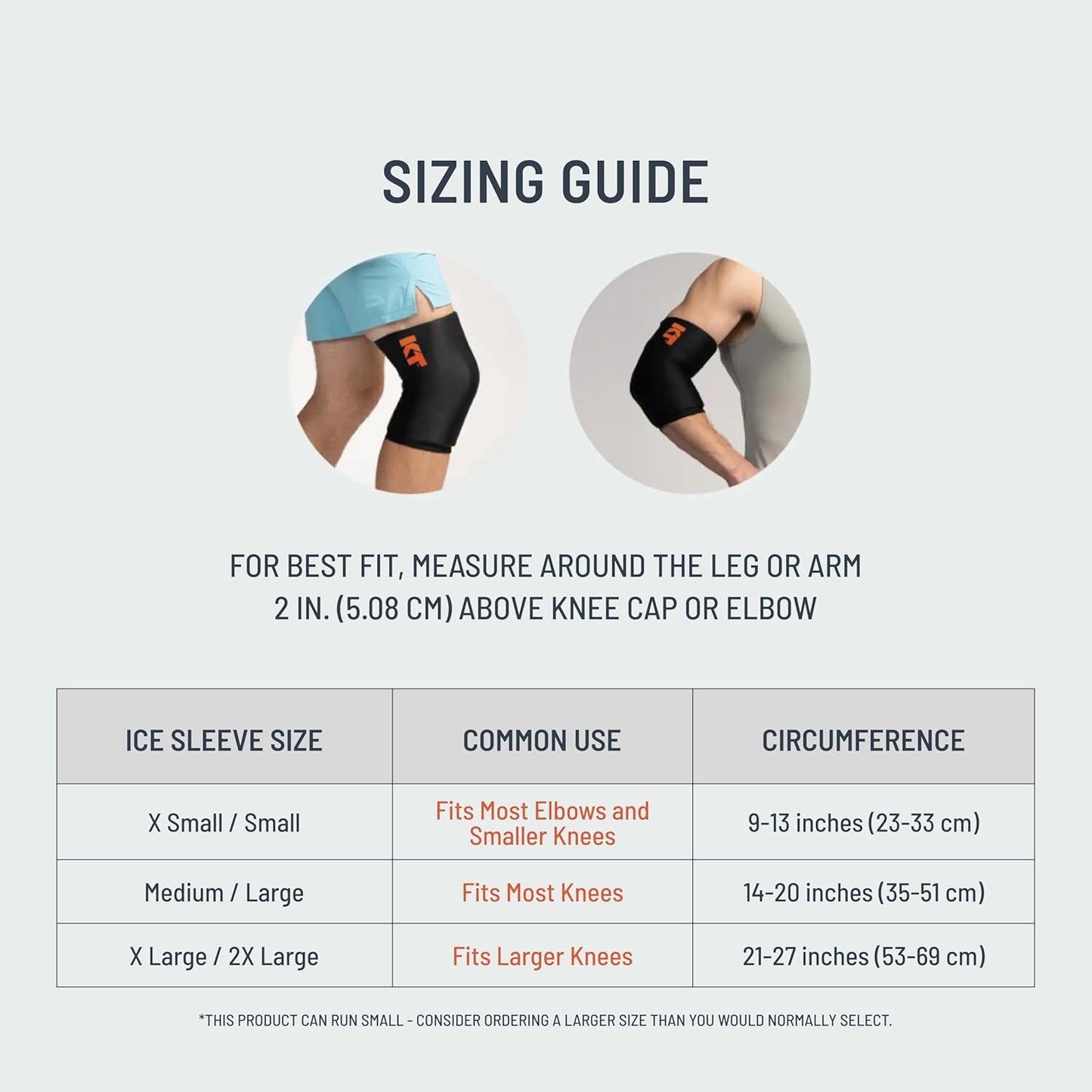 KT Health, Size M/L, Ice Sleeve and Universal Bag, Direct 360 Degree Cooling and Compression