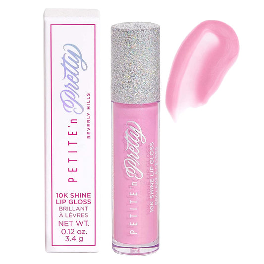 Petite 'N Pretty 10K Shine Lip Gloss for Girls (Gia Pink) - Makeup for Kids, Tweens, Teens - High Shine, Soft, Hydrating, Lightweight, Made in the USA