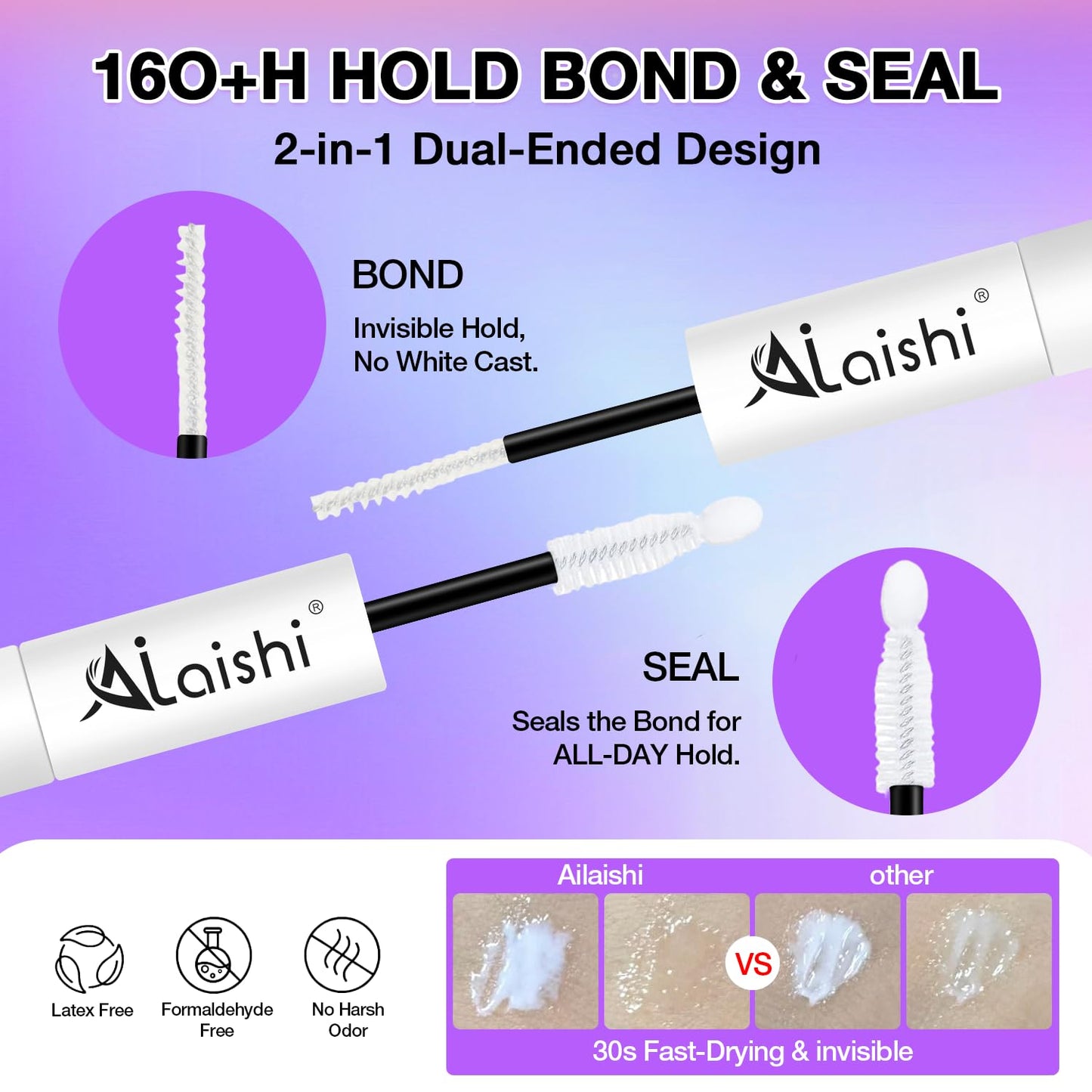 Wispy False Eyelashes Kit With Bond, Seal and Tweezer, 7 Pairs Natural Look Fake Cat Eye Lashes Strips Thin Band Extensions Waterproof Easy Eyelashes for Beginners RQ46