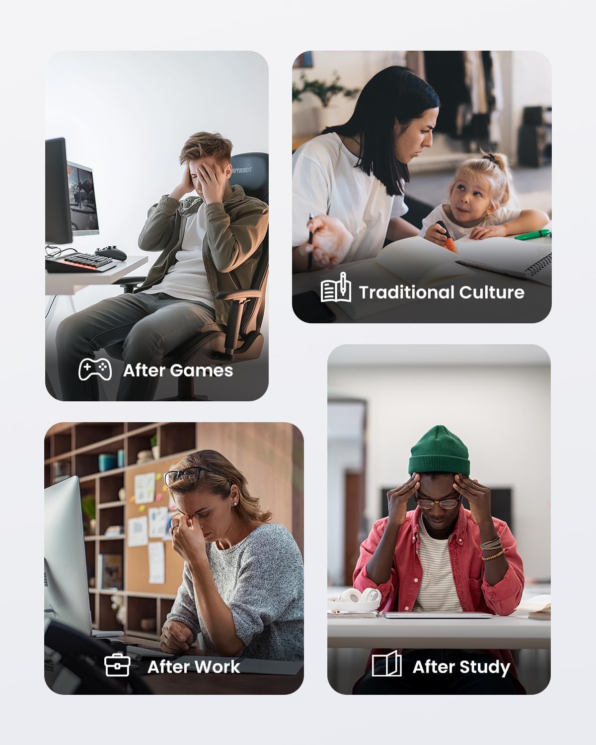 RENPHO Eyeris Shift Eye Massager for Migraines [2025 Upgraded], Heated Eye Massager & Sleep Mask for Relaxation, Birthday Gifts for Women/Men/Mom/Dad, Music Temple Fack Mask Massager, Improve Sleep