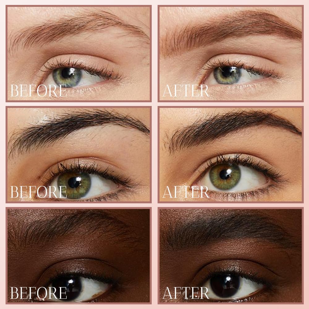 2025 Upgrade Waterproof Brow Pencil with Micro-Fork Tip,3D Magic Eyebrow Pencil 4-Head Split Waterproof Long-lasting Eyebrow Pencil,Natural Makeup Fine Stroke Eyebrow Tattoo Pencils (Dark Brown)