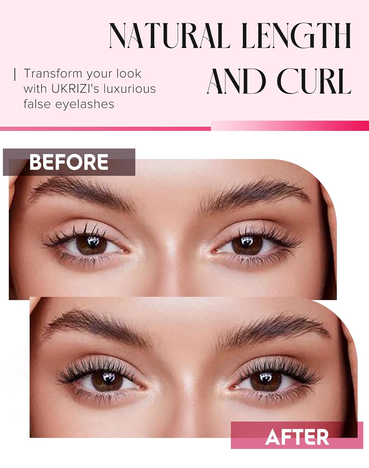 Natural Lashes Mink Natural Eyelashes False Eyelashes Natural Look False Lashes Wispy Eye Lashes Cat Eyelashes Fake Lashes UK222