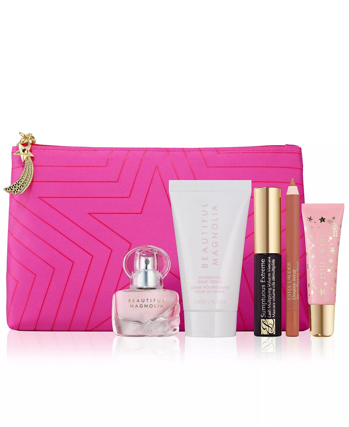 Estee Lauder 6-PC Beautiful Magnolia Perfume Spray, Hand Cream, Lip Gloss, Liner, Mascara Gift Set