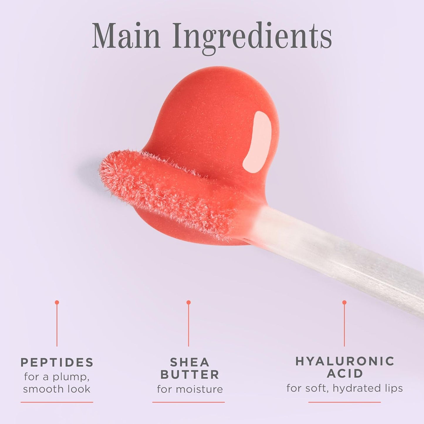 Côte Beauty's Peptide Lip Shine in Branson, Ultra Hydrating & Long-Lasting Coral Plumping Lip Gloss for Women with Hyaluronic Acid, Shea Butter & Jojoba Oil, Vegan & Cruelty-Free, 0.12 Fl Oz