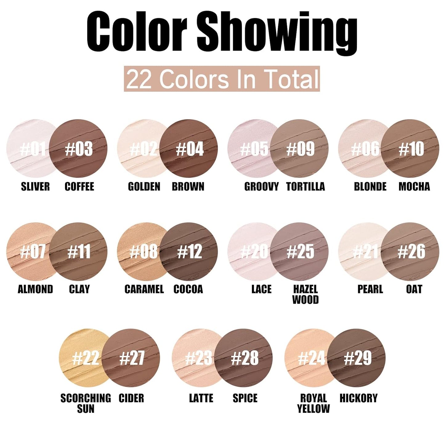 FOCALLURE 2 Pcs Mineral Cream Contour Stick,Moisturize Highlighter and Bronzer Pen,Non Stick Face Brightens & Shades Pencil,Long Lasting & Smooth Gliding Face Illuminator Makeup,Fair-light