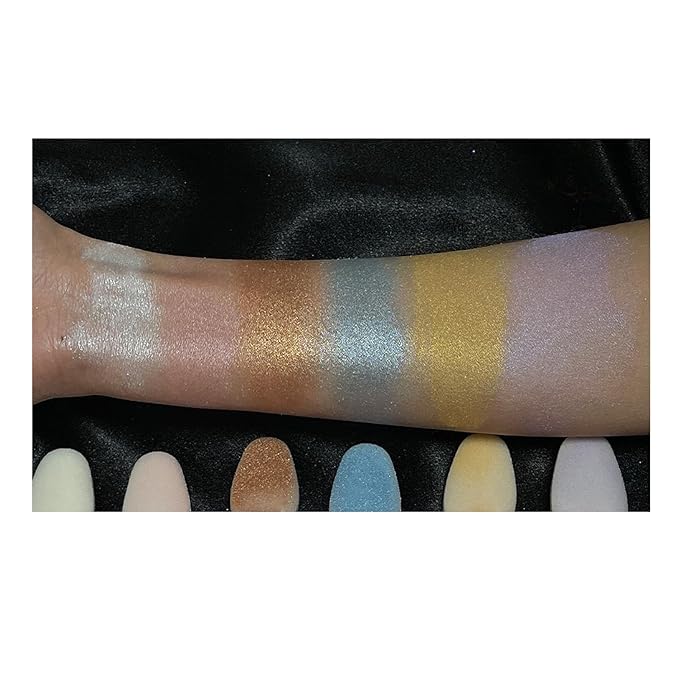 Highlighter Makeup Stick - Patting Powder, Body Glitter Fairy Dust Glitter Fairy Makeup Powder Stick Patting Powder Glitter Contour Blush Powder Face Brightens for Face Body Hair Makeup Kit - 3 PCS(b)