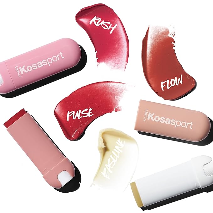 Kosas Lipfuel Hyaluronic Active Sport Lip Balm - Hydrates, Energizes and Protects - Natural Lip Treatment and Care (Rush)