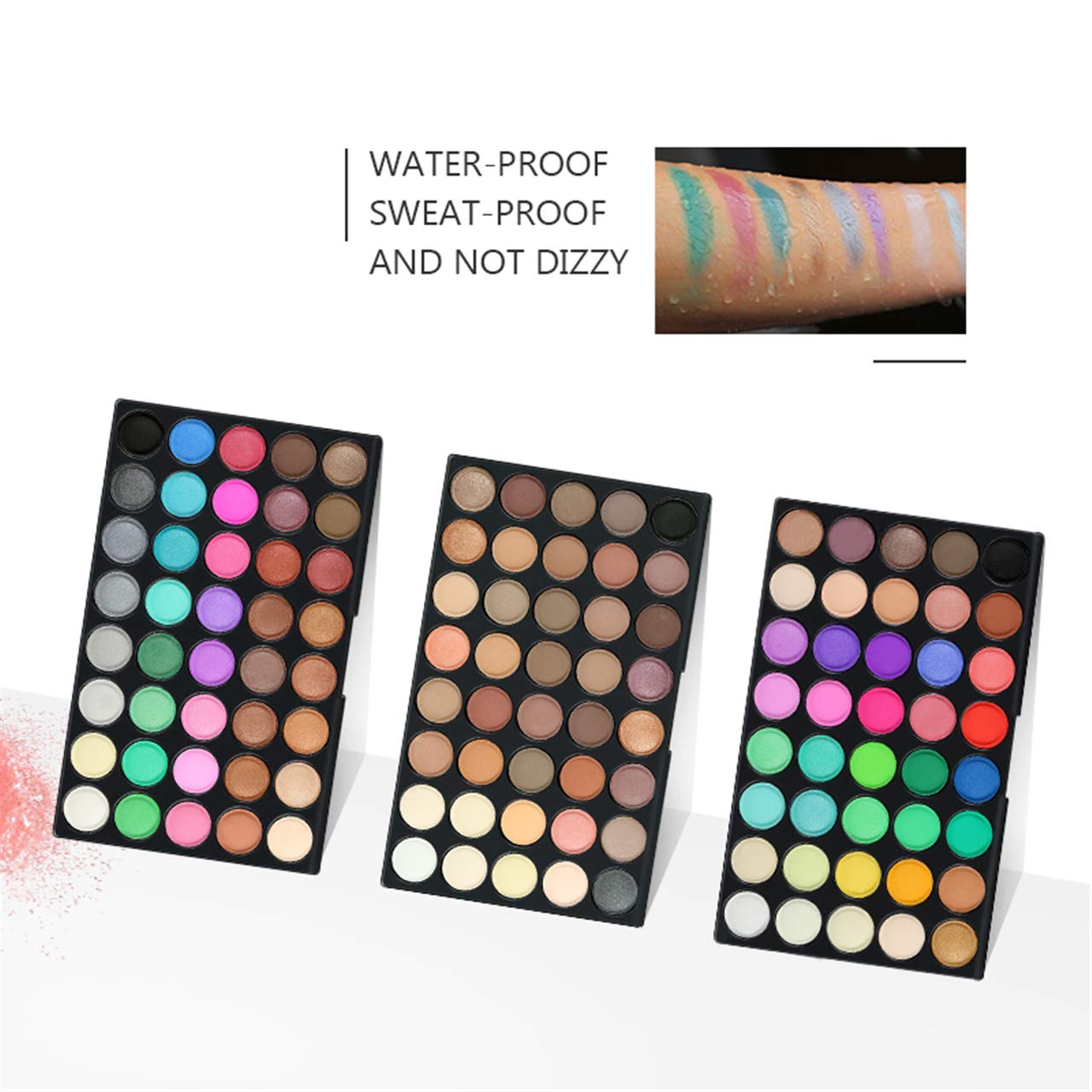 162 Colors Hightlight Eyeshadow Palette Makeup Gift Set, FantasyDay Professional Long Lasting Waterproof Matte Highly Pigments Shiny Shimmers Glitter Makeup Palette Colorful Cosmetic Eye Shadow Pallet