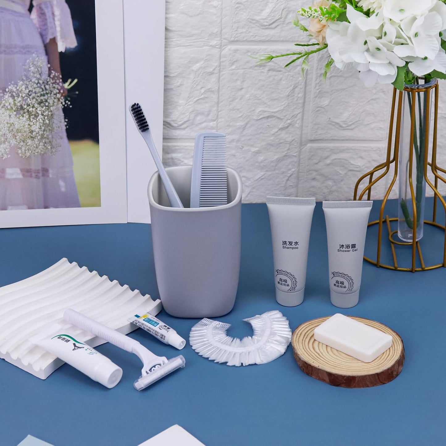 Hygiene Kit, Hygiene Kit Bulk, Individually Packed,The Travel Hygiene Kit Is Fully Equipped, Convenient For Personal Washing, Convenience Kits Suitable For Hotel, Home, Camping, Travel ( Pack-12)