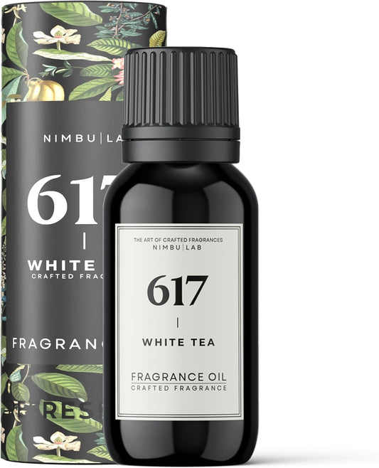617 White Tea - Diffuser Oils, Luxury Hotel Fragrance Oil, White Tea, Bergamot, Thyme, and Mandarin, Best Essential Oils Blend for Diffusers, Aroma Oil (1.0 oz/30 ml) - Nimbu Lab