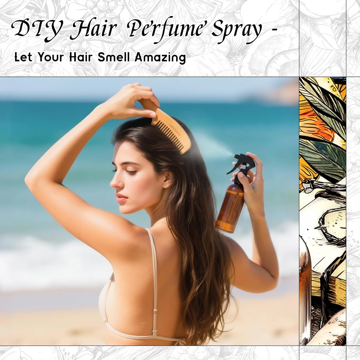 HIQILI Sicilian Mirage Fragrance Oil - Inspired by D.G-bana D-olce, Premium Oil for Candle & Hair Perfume Making, Personal Care Scenting, Luxury Scents - 5.07Fl Oz