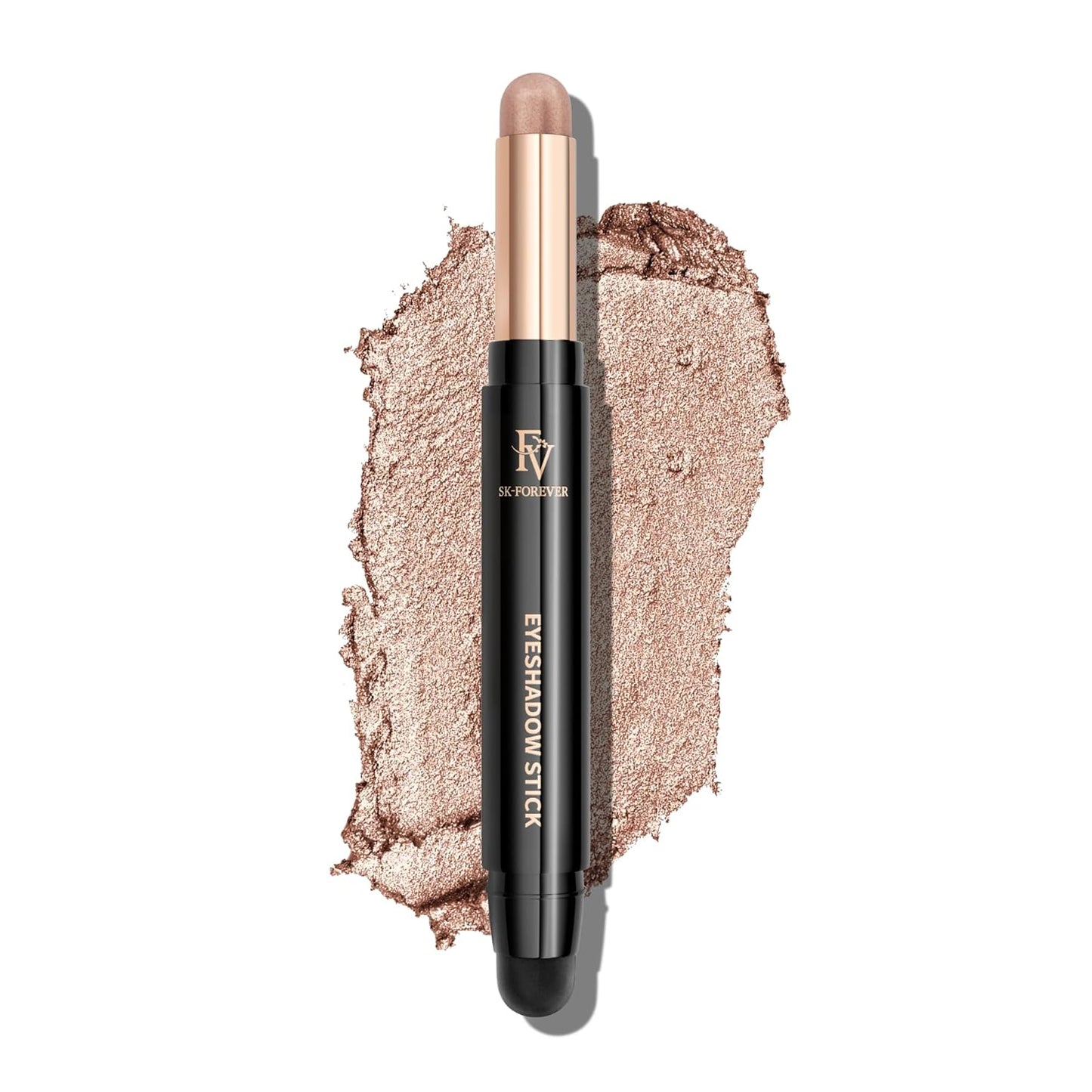 FV Cream Shimmer Eyeshadow Stick，Long Lasting & Waterproof, Multi-Use & High Pigment Eyeshadow Makeup Stick, Champagne Shimmer